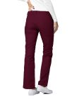 Adar Low-Rise Drawstring Pants - Black - Burgundy - Ceil Blue