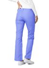 Adar Low-Rise Drawstring Pants - Black - Burgundy - Ceil Blue