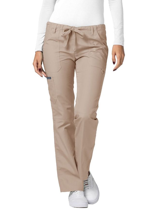Adar Low-Rise Drawstring Pants - Hunter Green - Khaki - Lavender