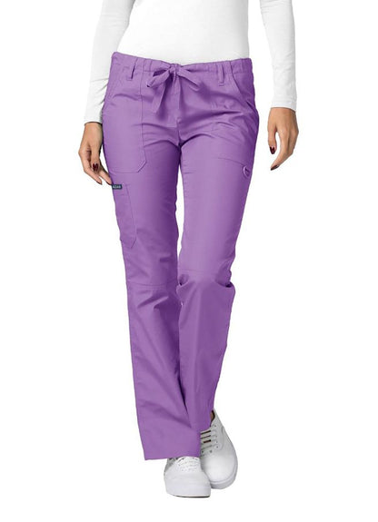 Adar Low-Rise Drawstring Pants - Hunter Green - Khaki - Lavender