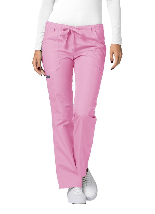 Adar Low-Rise Drawstring Pants - Royal Blue - Sherbet - Silver Gray