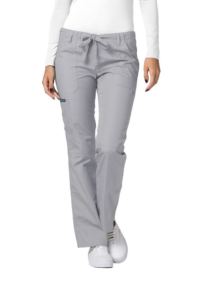 Adar Low-Rise Drawstring Pants - Royal Blue - Sherbet - Silver Gray