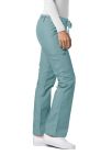 Adar Low-Rise Drawstring Pants - Submarine - Teal Blue - Turquoise