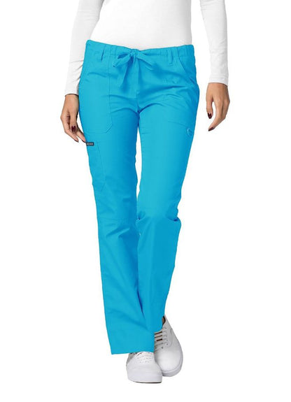 Adar Low-Rise Drawstring Pants - Submarine - Teal Blue - Turquoise