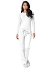 Adar Low-Rise Drawstring Pants - White