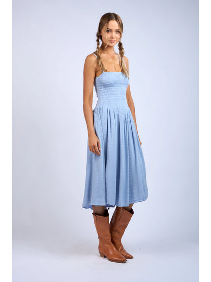 Ruby & Jenna Women's Fitted Midi Dress