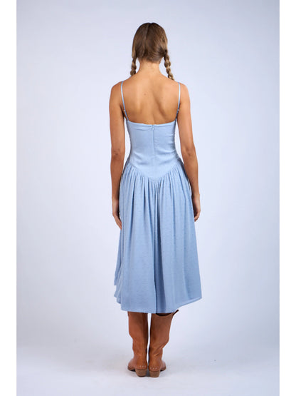 Ruby & Jenna Women's Fitted Midi Dress