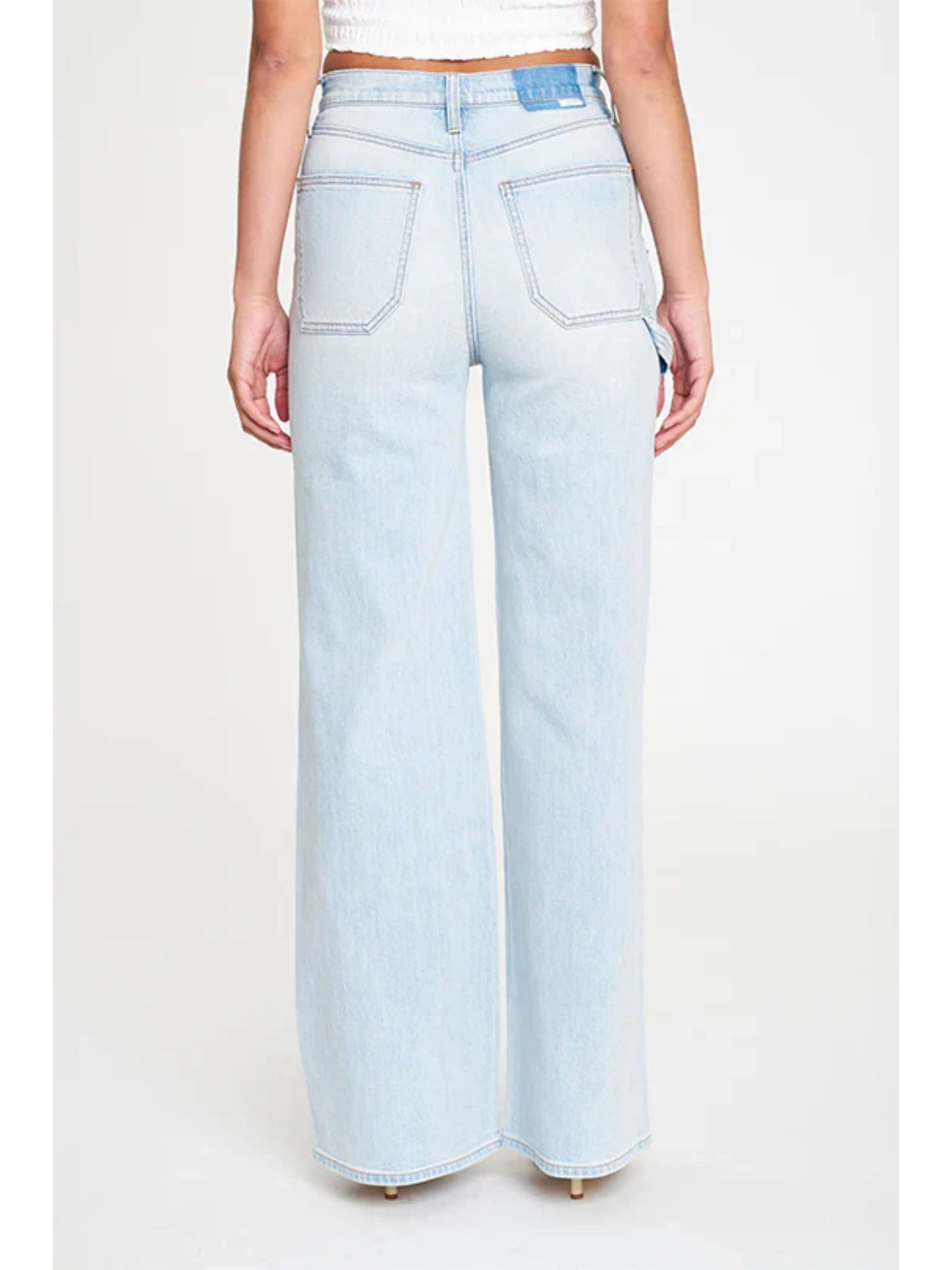 Ruby & Jenna Women's Daze- Patch Pocket High Rise Wide Leg