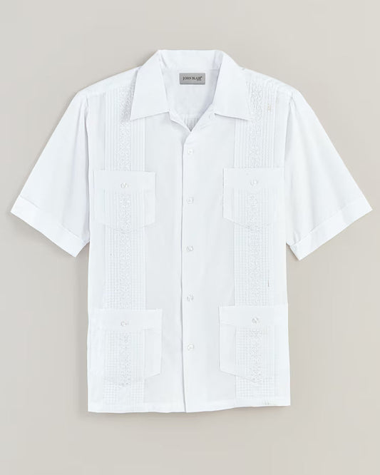 BLAIR John Blair Short-Sleeve Guayabera Shirt top 2