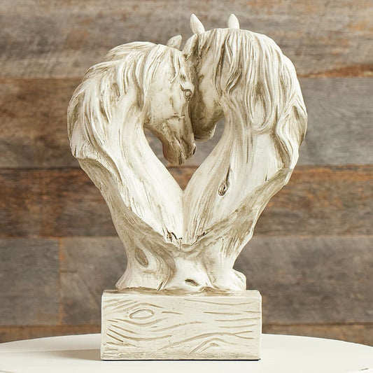 Cracker Barrel Heart Horse Bust Statue