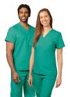 Adar Unisex V Neck Tunic 1 Pocket - Surgical Green