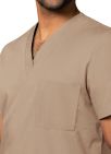 Adar Unisex V-Neck Tunic 3 Pocket - Khaki