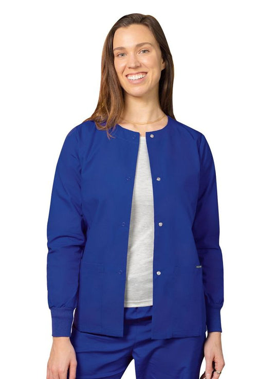 Adar Warm-Up Jacket - Royal Blue - Sherbet - Silver Gray