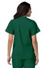 Adar Double Pocket Snap Front Top - Ceil Blue - Hunter Green - Khaki