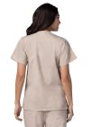 Adar Double Pocket Snap Front Top - Ceil Blue - Hunter Green - Khaki