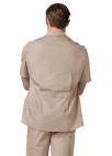 Adar Men's Zippered Jacket - Khaki - Navy - Royal Blue - White