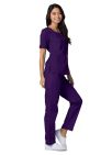 Adar Sweetheart V-neck Top - Purple
