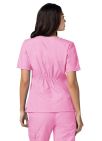 Adar Women's Modern V-Neck Top - Royal Blue - Sherbet - Submarine