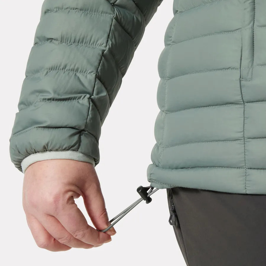 Helly Hansen Women's Sirdal Hooded Insulated Plus Jacket - 485 GREY CACTUS