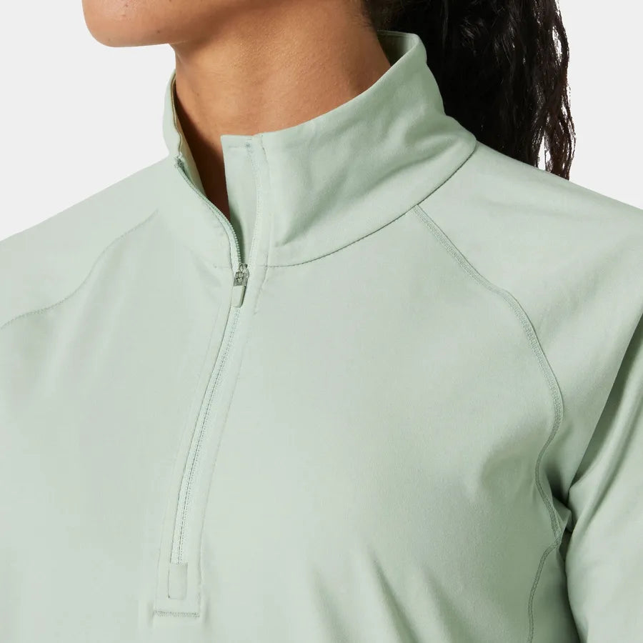 Helly Hansen Women's Tyri Half-Zip - 462 GREEN MIST