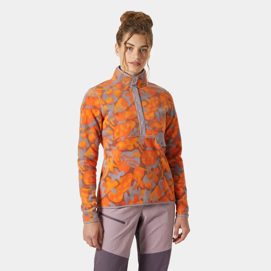 Helly Hansen Women's Maridalen Printed Fleece - 304 BONFIRE BRU