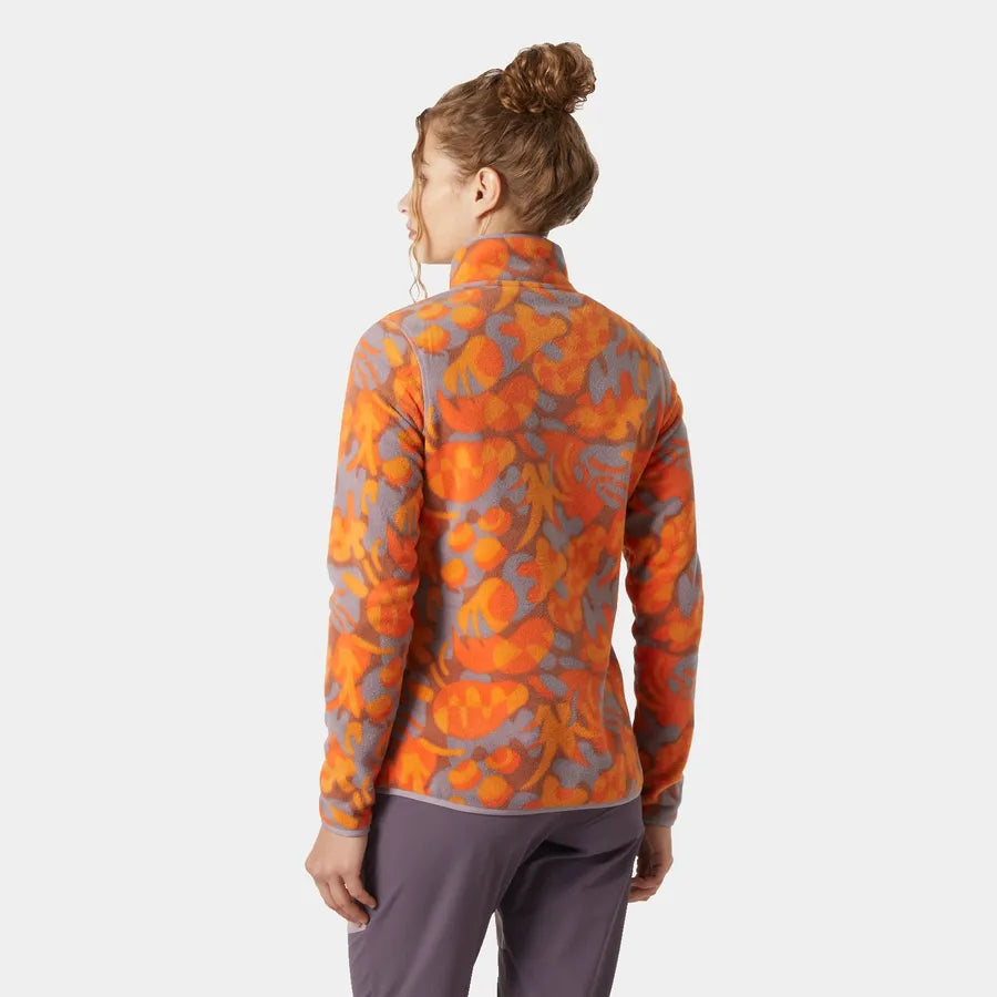 Helly Hansen Women's Maridalen Printed Fleece - 304 BONFIRE BRU