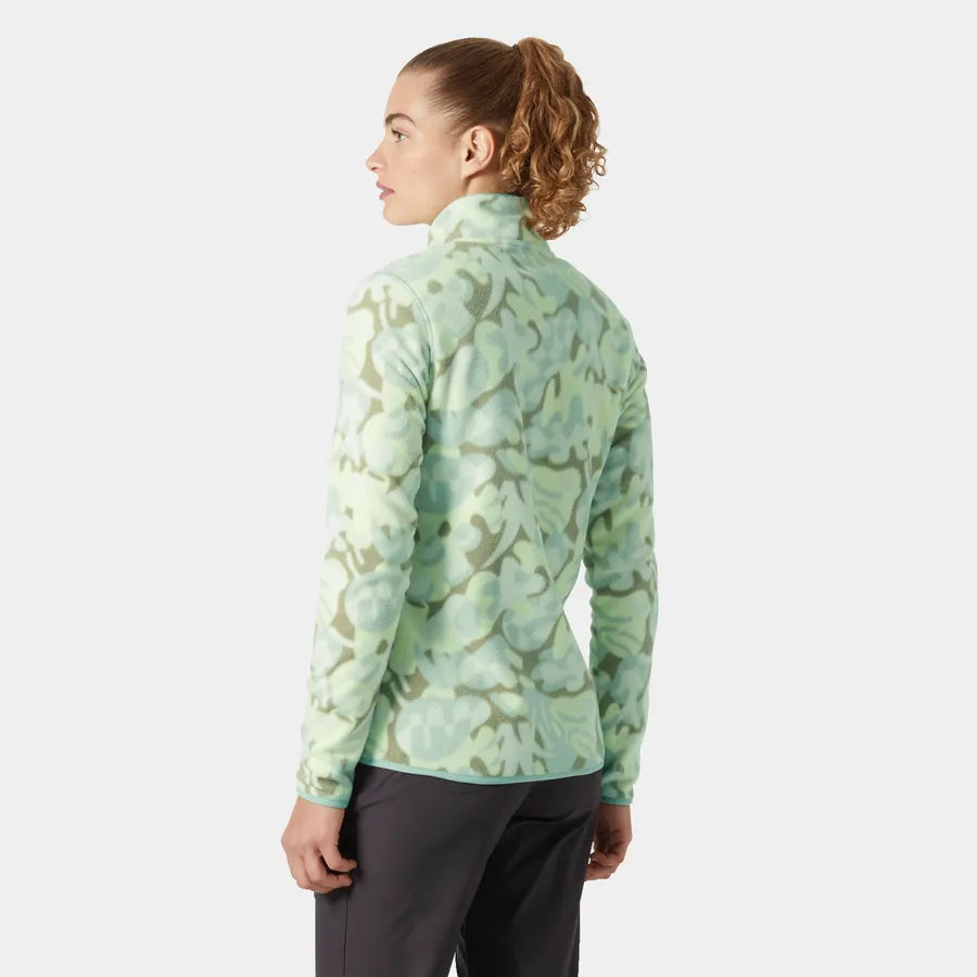 Helly Hansen Women's Maridalen Printed Fleece - 398 WASHED LIME