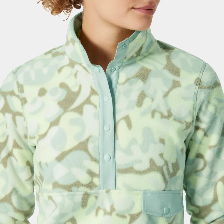 Helly Hansen Women's Maridalen Printed Fleece - 398 WASHED LIME