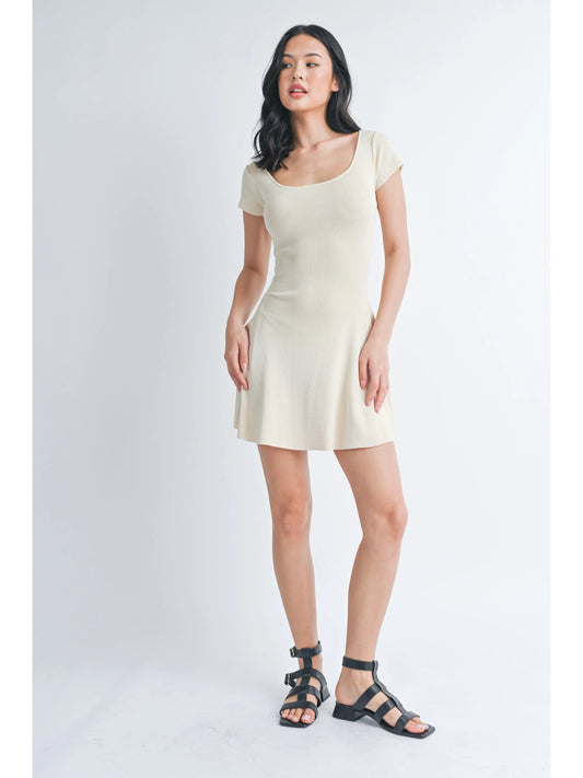 Ruby & Jenna Women's A Line Dress Cutout Back