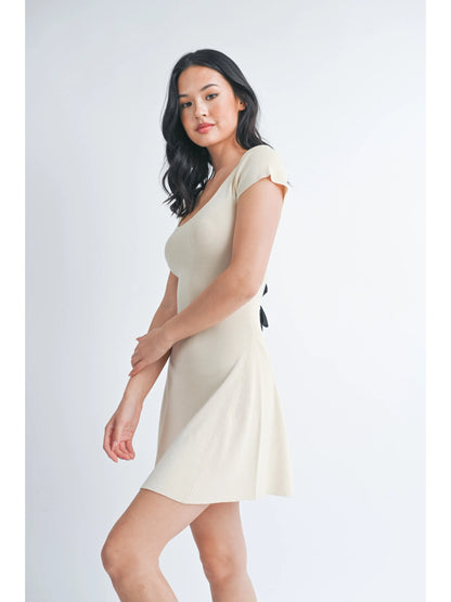 Ruby & Jenna Women's A Line Dress Cutout Back