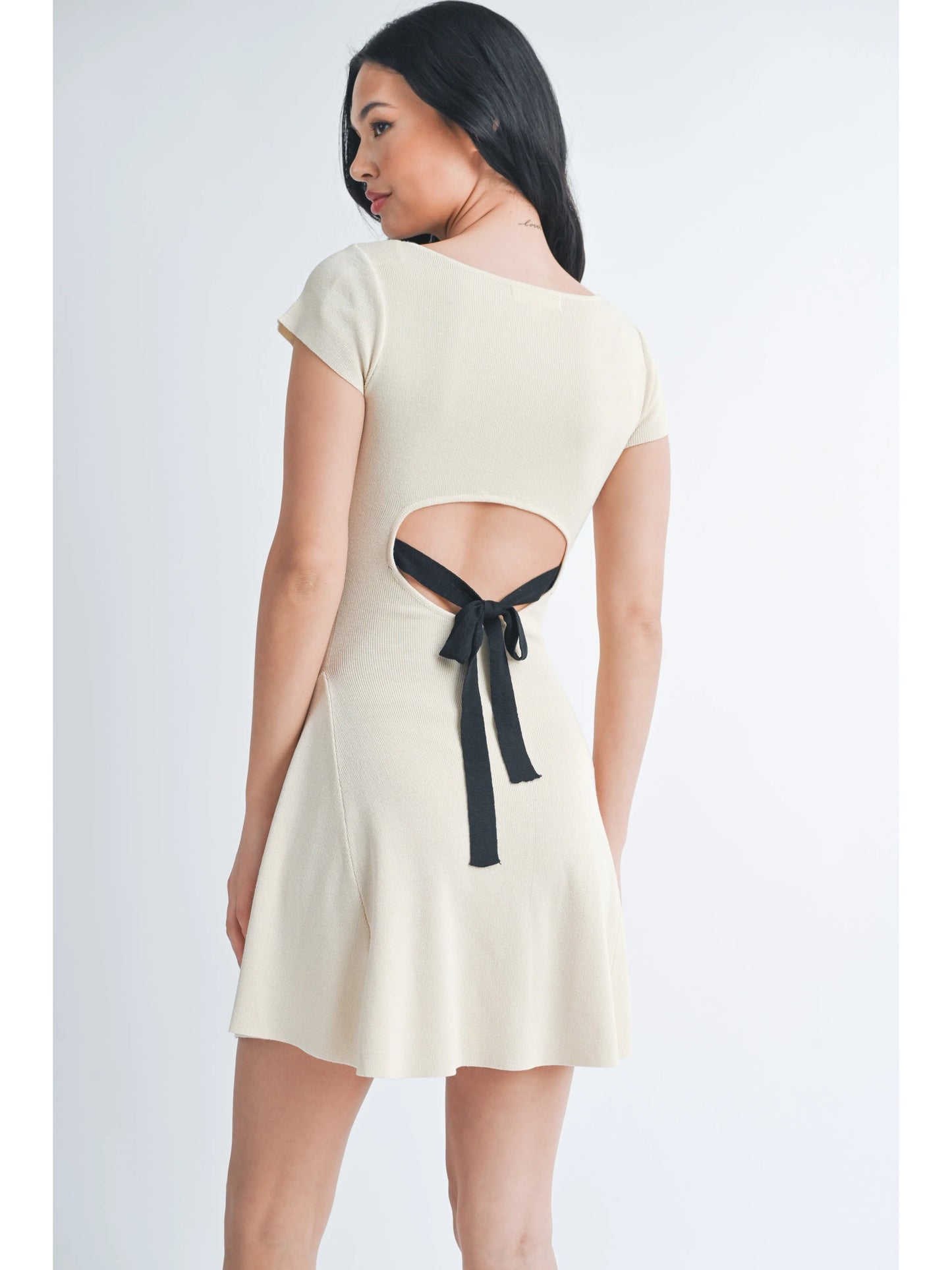 Ruby & Jenna Women's A Line Dress Cutout Back