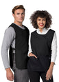Adar Bib Apron Black - Burgundy - Ceil Blue