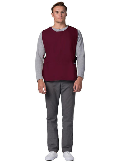Adar Bib Apron Black - Burgundy - Ceil Blue 1