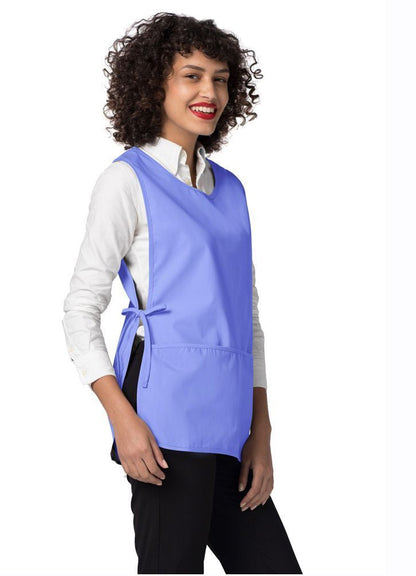 Adar Bib Apron Black - Burgundy - Ceil Blue 1