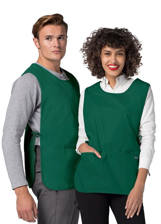 Adar Bib Apron - Hunter Green - Khaki - Lavender