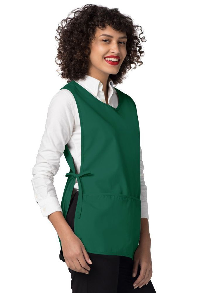 Adar Bib Apron - Hunter Green - Khaki - Lavender