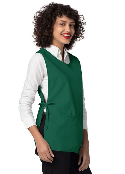 Adar Bib Apron - Hunter Green - Khaki - Lavender
