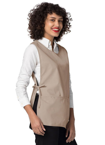 Adar Bib Apron - Hunter Green - Khaki - Lavender