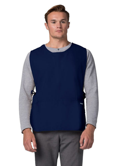 Adar Bib Apron - Navy - Oliver - Pewter
