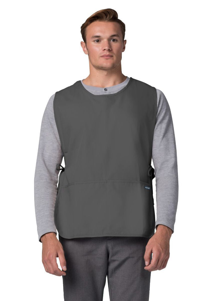 Adar Bib Apron - Navy - Oliver - Pewter