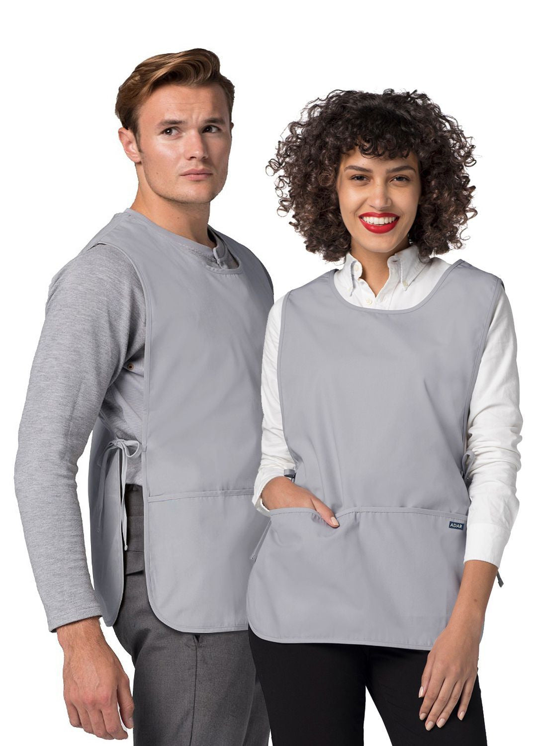 Adar Bib Apron - Sherbet - Silver Gray - Submarine 1