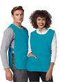 Adar Bib Apron - Teal Blue - Turquoise - White