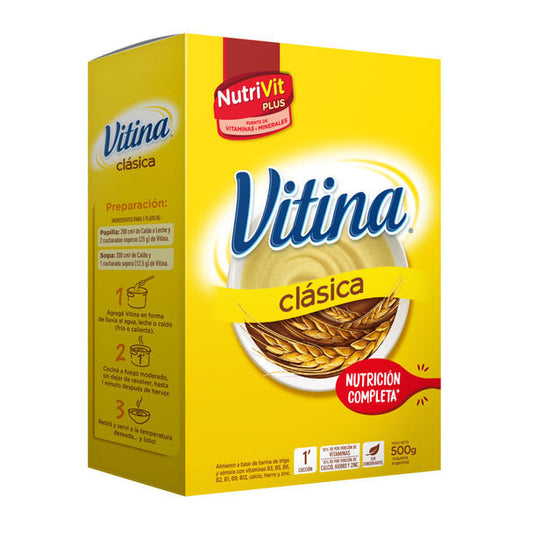 Pampa Direct Vitina Nutri-Vit Plus Wheat and Semoline with Vitamins Wheat Meal, 500 g / 1.1 lb