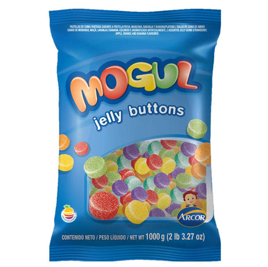 Pampa Direct Mogul Gomitas Clásicas Jelly Buttons Large Bag, 1 kg / 2.2 lb