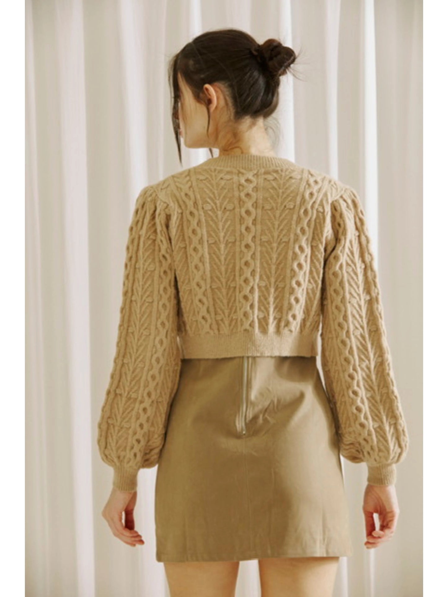 Ruby & Jenna Women's Tie Bow Front Sweater