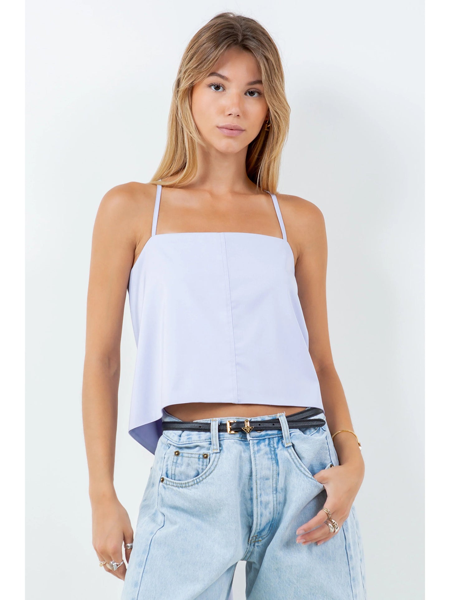 Ruby & Jenna Women's Back Train Cami Top