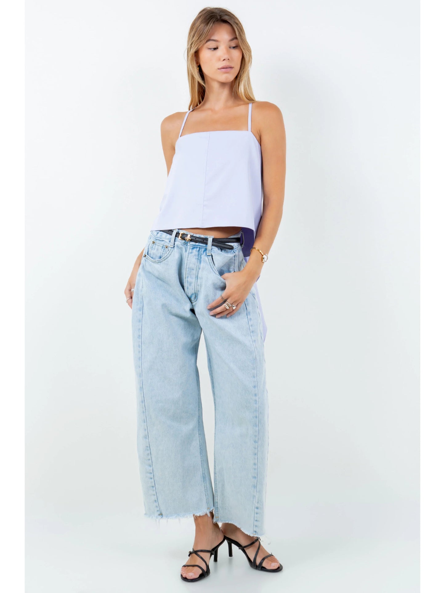 Ruby & Jenna Women's Back Train Cami Top