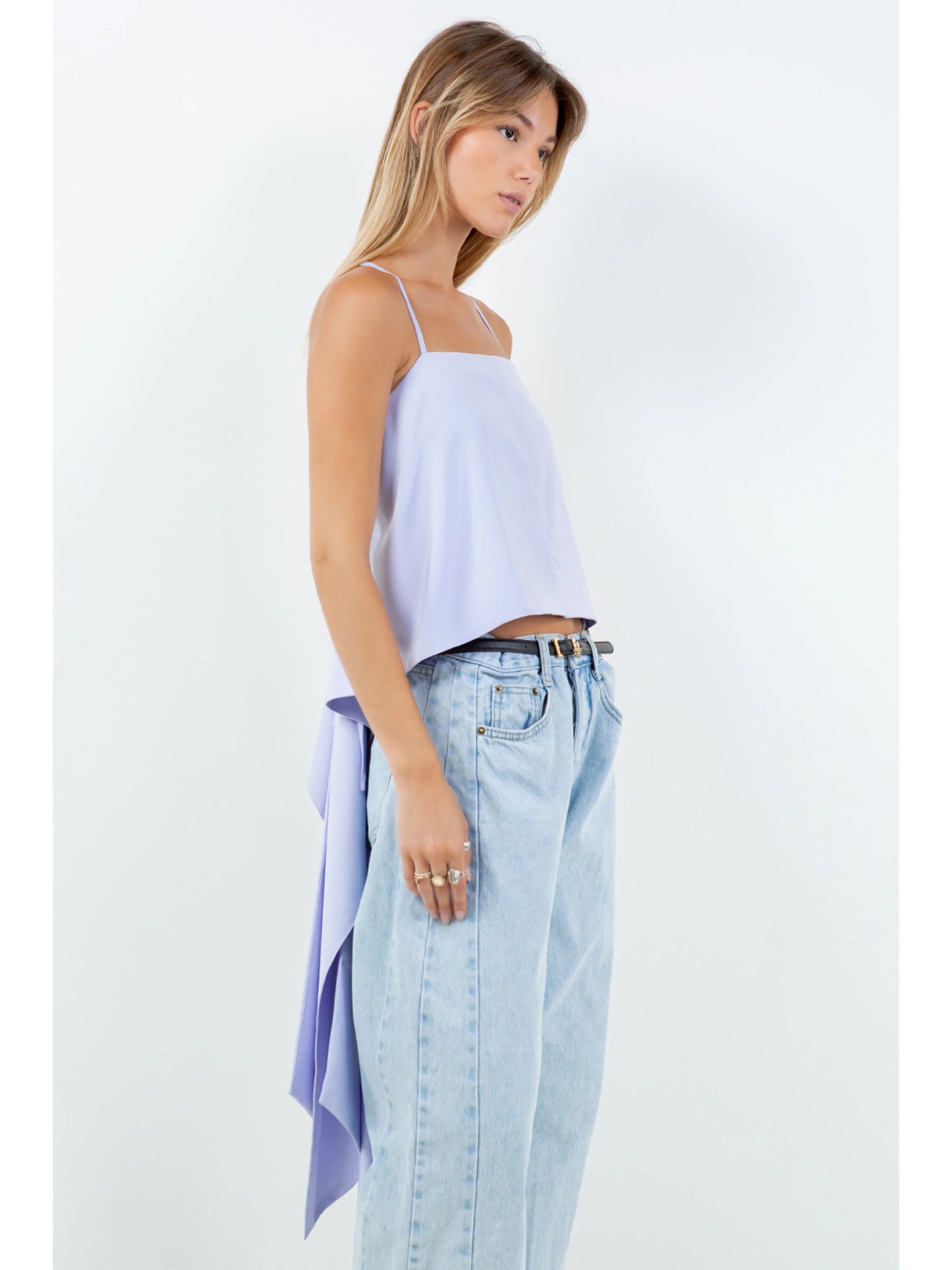 Ruby & Jenna Women's Back Train Cami Top