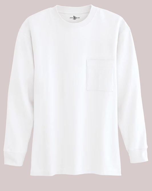 BLAIR John Blair Everyday Jersey Knit Long-Sleeve Pocket Tee Top 6
