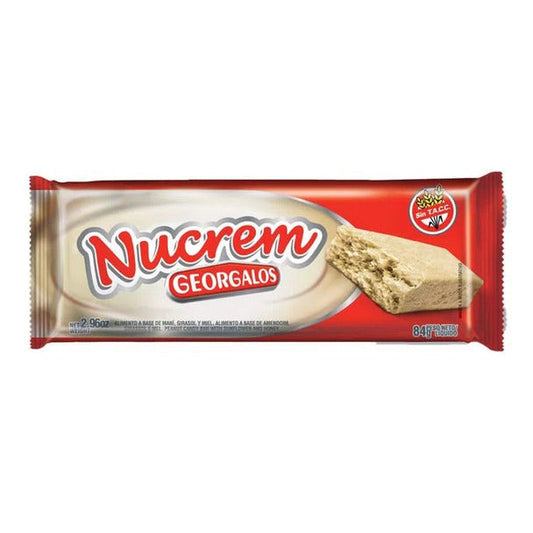 Pampa Direct Nucrem Soft Peanut Nougat Soft Candy Bar - Gluten Free, 84 g / 2.96 oz bar